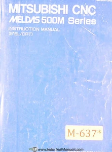 Mitsubishi Meldas 500M Series, Machine Center Operation and Program Manual - Picture 1 of 12