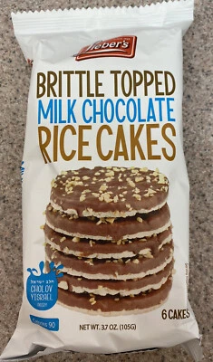Liebers Brittle Topped Milk Chocolate Rice Cakes 6 Cakes- FREE SHIPPING!! - Image 1 of 2