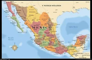 Póster de mapa - México - Imagen 1 de 29