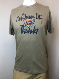 Oklahoma City Thunder Shirt Mens Medium Extra Large Gray 47 Brand Short Sleeve - Picture 1 of 8