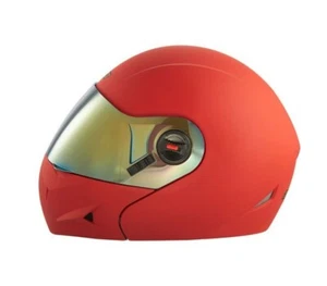 SB-41 Ares Glossy Yamaha Red Full Face Golden Visor Helmet L Size 600mm ECs - Picture 1 of 2