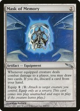 Mask of Memory Mirrodin PLD Artifact Uncommon MAGIC GATHERING CARD ABUGames
