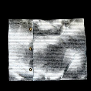 NEW Pottery Barn STANDARD Sham Navy Wheaton Striped Linen Cotton Pillow Cover - Picture 1 of 7