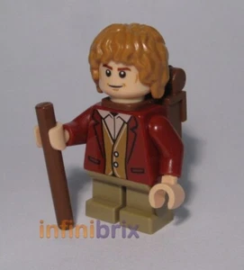 Lego Bilbo Baggins Minifigure Made from Genuine Lego Parts Hobbit NEW cus123 - Picture 1 of 1