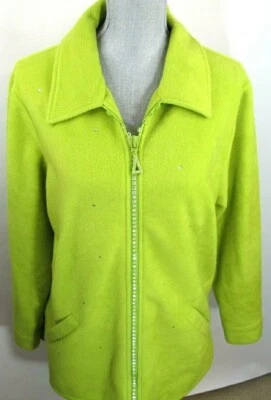Women's Medium Quacker Factory Decorative Full Zip Fleece Jacket - Image 1 of 4