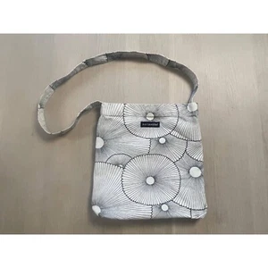 Marimekko Crossbody Bag, Finnish Design Black White Geometric Shoulder Bag - Picture 1 of 10