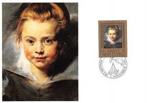 Maximum Card FDC LIECHTENSTEIN Art Rubens 1985 September MK 57 N3 - Picture 1 of 2