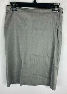 French Connection Womens Skirt 2 Gray A Line Cotton Blend Stretch Lightweight - Picture 1 of 6
