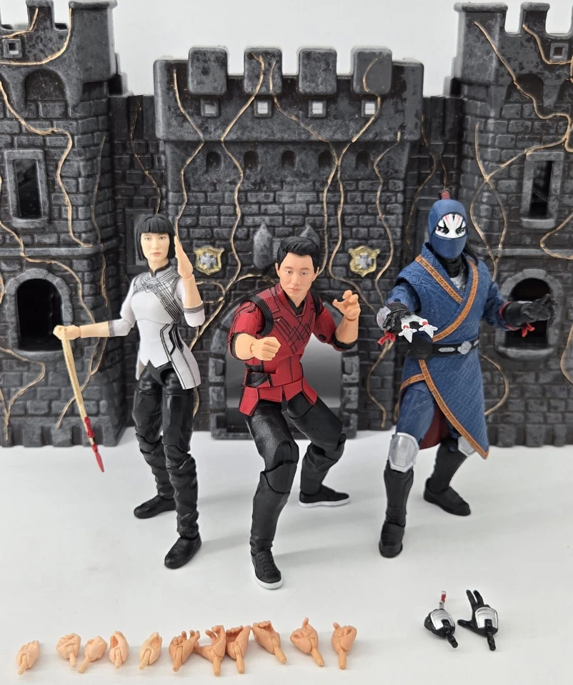 Paquete de 3 figuras de acción de 6" de Marvel Legends Shang Chi, Xu Xialing y Death Dealer Foto 1 de 4