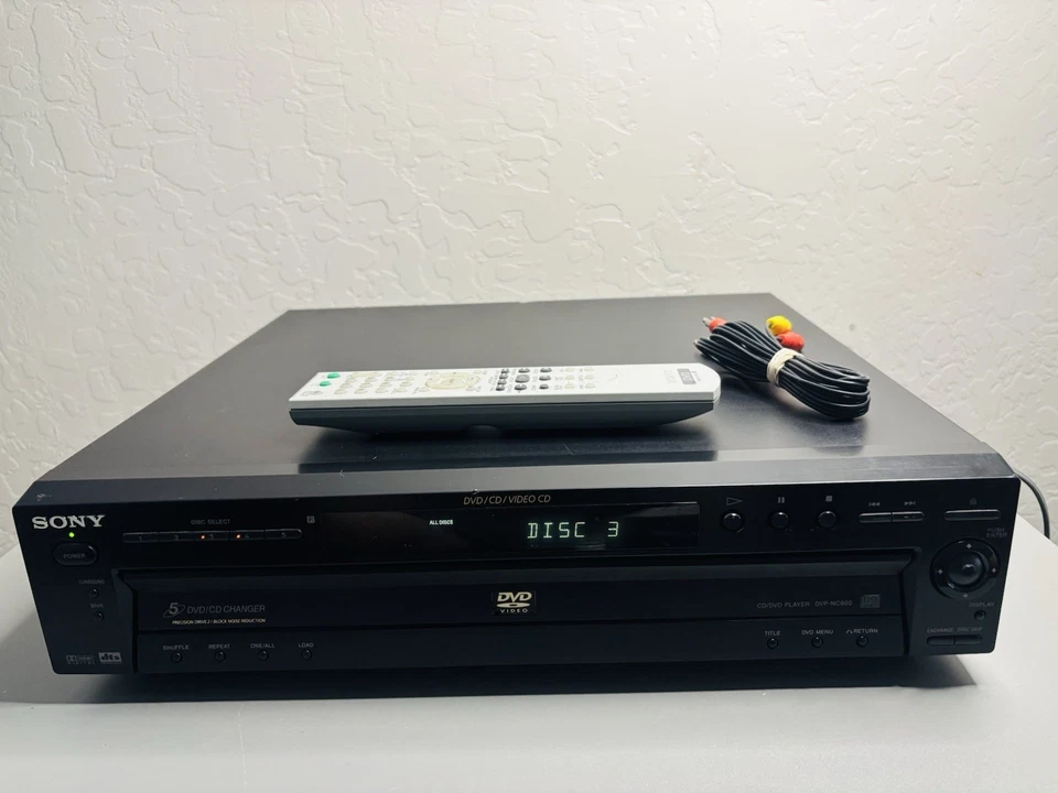 Reproductor cambiador de discos Sony DVP-NC600 CD DVD 5 probado con control remoto Foto 1 de 4