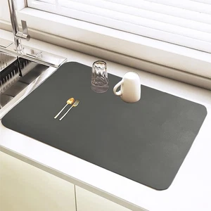Alfombra de secado para mostrador de cocina, alfombrilla de café antideslizante de 16"x12", impermeable  - Imagen 1 de 7