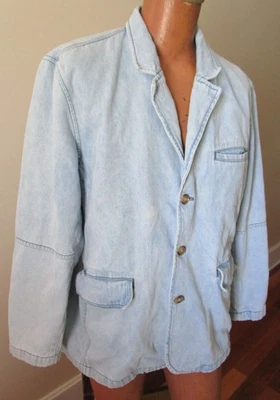 BLAZER VAQUERO IRVINE PARK VINTAGE, FORRADO, BOLSILLOS, BUEN ESTADO, TALLA L Foto 1 de 4