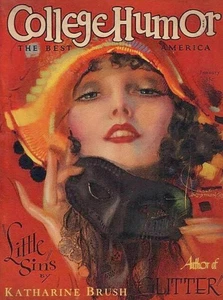 COLLEGE HUMOR Magazine January 1927 ROLF ARMSTRONG on cover , ads,stories - Picture 1 of 7