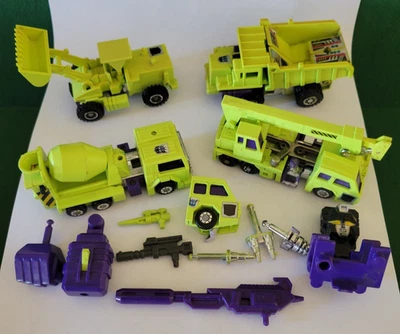 Vintage 1985 - Transformers Devastator - Toys Construction Trucks Incomplete Set - Image 1 of 4