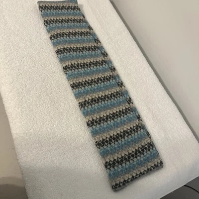 Brooks Brothers 围巾 100% 羊毛 6 英寸 X48 英寸 — 第 1/4 张图片