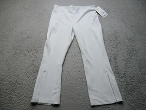 Pantalones Lululemon para mujer 12 blancos acanalados Softstreme cremallera pierna HR recorte 25 tiro alto - Imagen 1 de 12