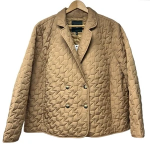 NWT Talbots Woman Bronze Tan Quilted Button Up Jacket Blazer Size Plus 3X - Picture 1 of 4