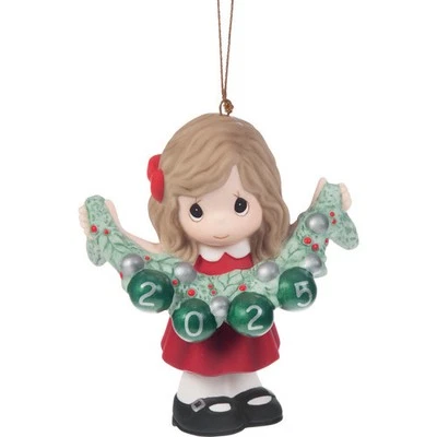 Deck The Halls 2025 Dated Girl Ornament 251002 - Image 1 of 2
