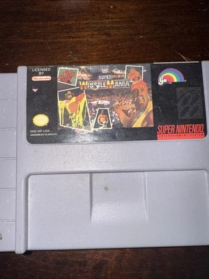 WWF Super WrestleMania (Nintendo SNES) Authentic Cart Only Tested Working - Image 1 of 2