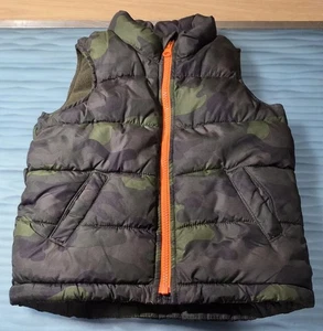 Old Navy Kids Camo Puffer Vest Frost Free Size 4 - Picture 1 of 6