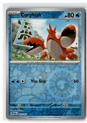 2024 Scarlet & Violet Series - Twilight Masquerade Corphish #47 Common Reverse - Image 1 of 2