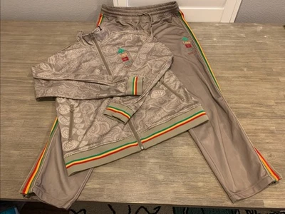 Raro conjunto de chándal LRG Lifted Research Group raíces profundas rasta reggae talla M L Foto 1 de 4