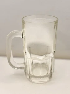 Hazel Atlas Clear Thick & Heavy Glass Root Beer Mug 5.5" - Picture 1 of 6