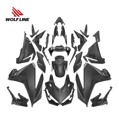 Aerodynamics Carbon Fiber Look Bodywork Fairing Kit For HONDA CBR 500R 2019-2021 - Imagem 1 de 4
