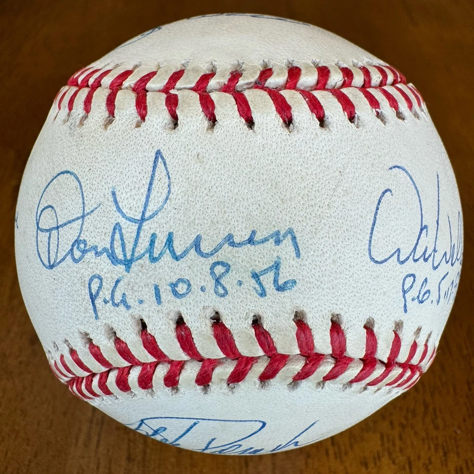 PG Pitcher / Catcher Yogi Berra Don Larsen Autographed AL Baseball JSA LOA - Image 1 of 4