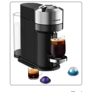 NEW Nespresso Vertuo Next Deluxe Coffee and Espresso Machine De'Longhi, Chrome - Picture 1 of 10