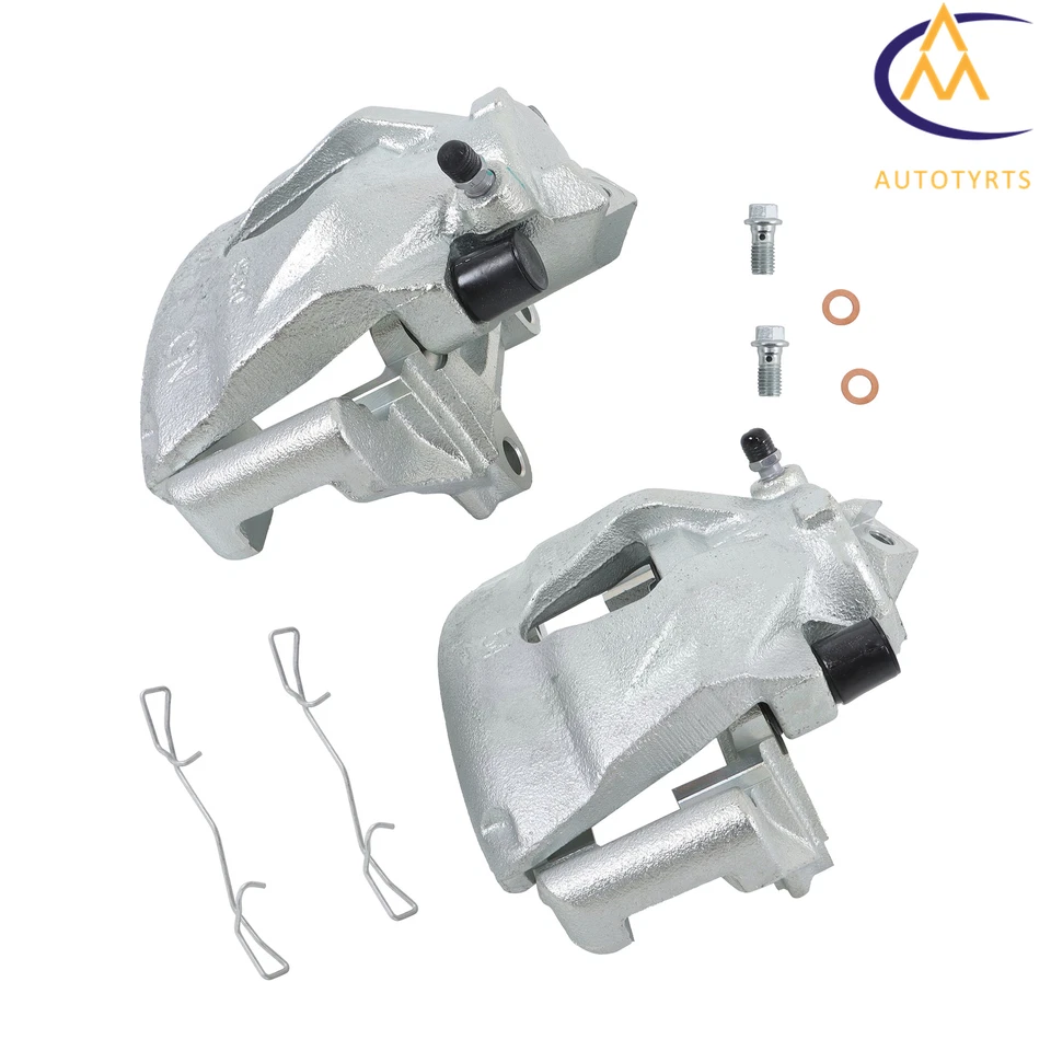 Pinza de freno de disco con soporte delantero derecho y derecho para Volkswagen Jetta Golf 96-06 Audi Foto 1 de 4