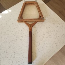 VTG Harry C. Lee New York Wood Tennis Racquet Slit Handle Pat 1908