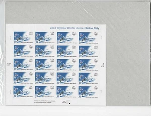 USPS MNH M/S Scott #3995 2006 Olympic Winter Games Torino, Italy 2005 Sealed She - Picture 1 of 2