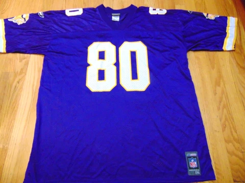 UNWORN VINTAGE REEBOK NFL MINNESOTA VIKINGS CRIS CARTER JERSEY SIZE 2XL Cover