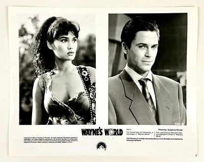 Wayne's World 1992 Rob Lowe Tia Carrere Vintage Película Prensa Foto Cassandra  Foto 1 de 3
