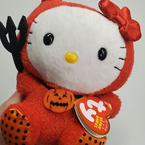 Ty Beanie Baby Hello Kitty Red Devil Costume New With Tag Sanrio 2011 6 In