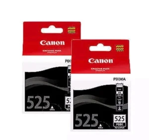 2x Canon Genuine PGI-525 BLACK Ink Cartridges IP4850/ IP4950 MG6150 (no box) - Picture 1 of 5