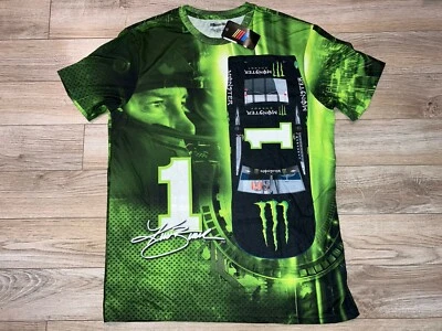 Camiseta Kurt Busch Chip Ganassi Monster Racing NASCAR AOP LG Grande Para Hombre Nueva Foto 1 de 2