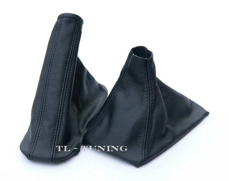 Passend für Opel ASTRA H Bj. 2004-2010 Schaltsack + Handbremssack Leder SCHWARZ - Bild 1 von 1