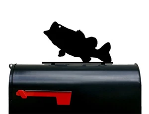 Bass Fish Mailbox Topper / Sign - Made in USA - Foto 1 di 1