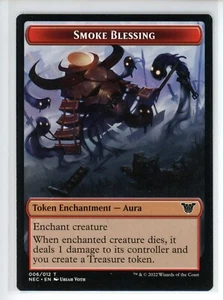 SMOKE BLESSING // GOBLIN DOUBLE-SIDE Neon Dynasty Commander #6//5 NEC(NM+)(MTG) - Picture 1 of 2