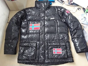 SWIX MEN NORWAY BRAND TEAM FLAG PACH size XL / XXL DOWN jacket parka cross 1 - Picture 1 of 8