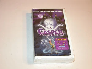 CASPER A SPIRITED BEGINNING 1997 VHS 4172 CLAMSHELL FACTORY SEALED BRANS NEW - Picture 1 of 3