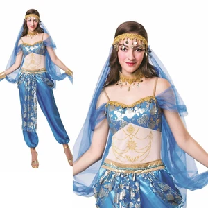 Harem Dancer Bollywood Indian Arabian Exotic Ladies Fancy Dress Costume - Picture 1 of 1