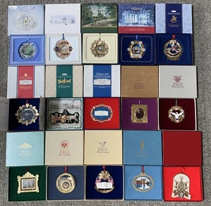 15 - The White House Christmas Ornaments 1993 - 2009 w/boxes + Papers READ - Picture 1 of 5