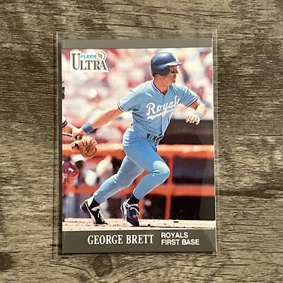 1991 Fleer Ultra George Brett Baseball Card #144 - Kansas City Royals - Image 1 of 2