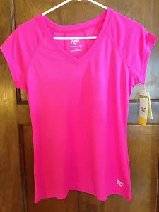 Top de punto Everlast M nuevo con etiquetas para mujer Fushia rosa manga corta - Imagen 1 de 7