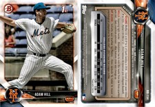 Adam Hill 2018 Bowman Draft Baseball Card BD-154  New York Mets
