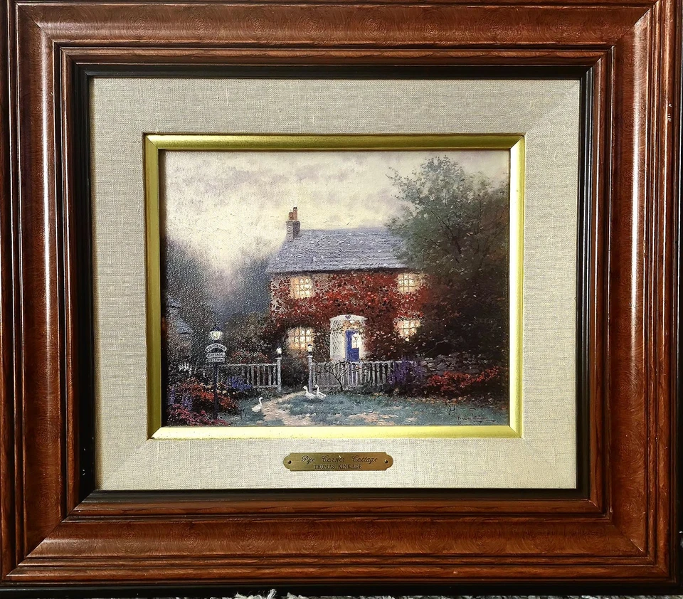 Thomas Kinkade 签名限量版帆布印花 - 带证书 — 第 1/4 张图片