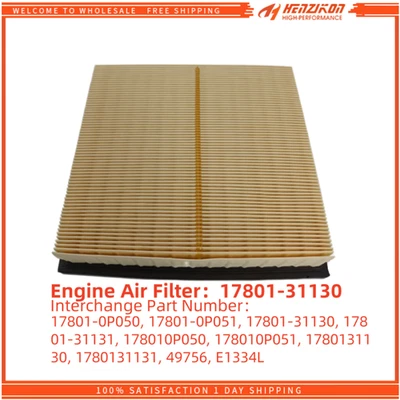 Filtro de aire del motor 17801-0P051 para Toyota Avalon Camry Sienna Highlander Chrysale Foto 1 de 4